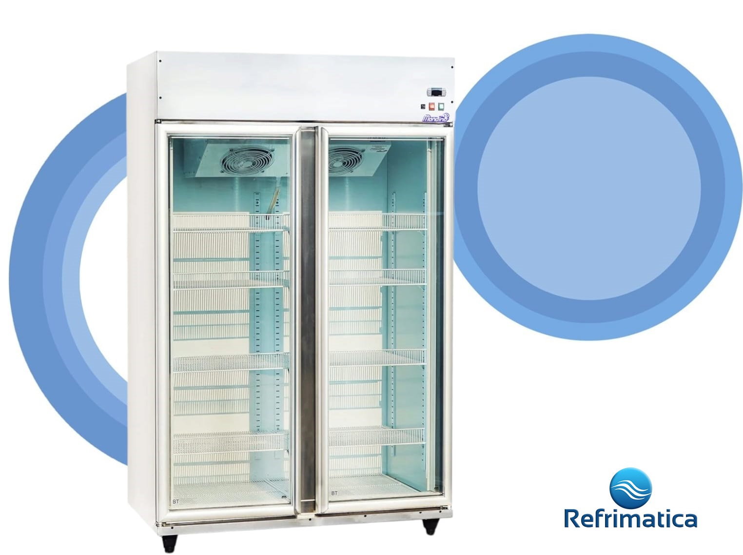 Exhibidora Vertical 2P Baja Temperatura