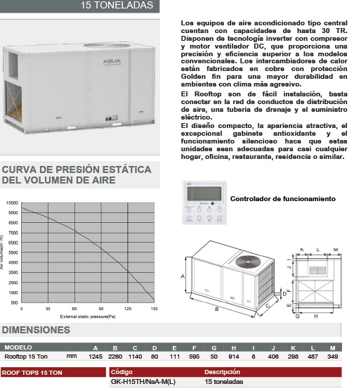 Rooftop Gree Frio Calor Inverter - Imagen 2